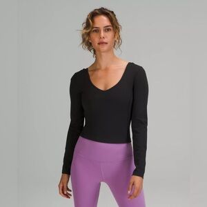 Lululemon black Align long sleeve size 12